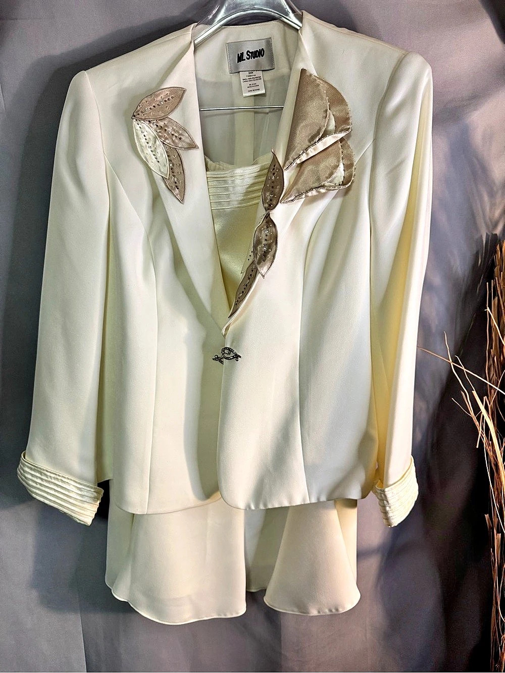 ML Studio Embellished two piece suit
Like New